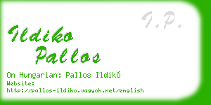 ildiko pallos business card